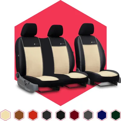 Produktbild von Sitzbezüge Auto Universal Schonbezug Autositzbezüge BUS Transporter Vorne Beige