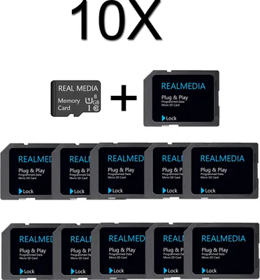 Produktbild von 10 X 8GB microSD Class 10 UHS-I Karte Speicher Karte + SDHC Memory Card Adapter