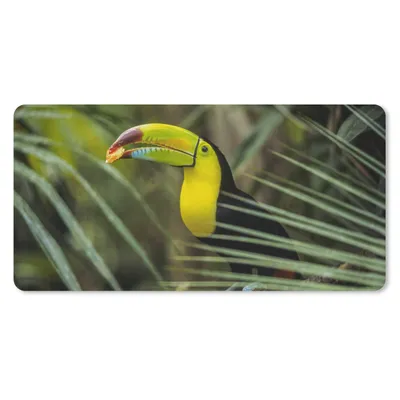 Produktbild von MuchoWow® Mauspad Mousepad Tukan - Blätter - Zweig 60x30 cm - Mousepads - Maus Mat - Pad - Mausunterlage - Nachhaltig