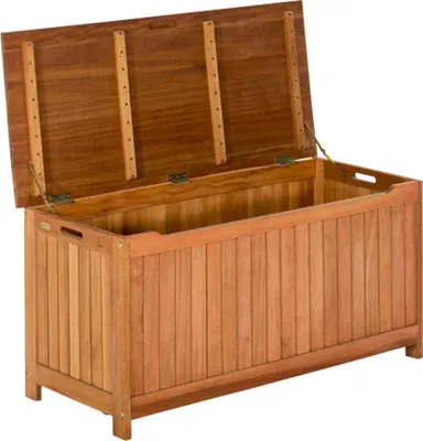 Produktbild von Merxx Kissenbox Auflagenbox Gartenbox Gartentruhe Eukalyptus Holztruhe Gartenmöbel; 25901-011