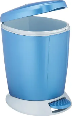 Produktbild von Abfallbehälter, rund, 6 Liter, blau - Simplehuman