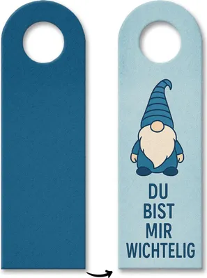 Produktbild von Du bist mir wichtelig Cartoon Wichtel Türhänger 3er Set