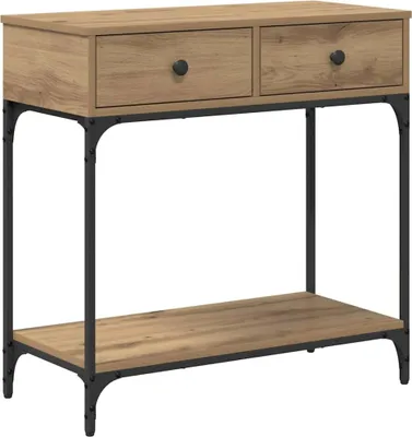 Obrázek produktu pro vidaXL Konzolový stolek Artisan dub 75 x 34,5 x 75 cm Materiál na bázi dřeva