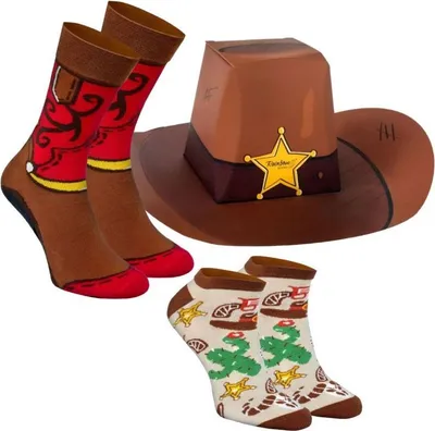 Produktbild von Rainbow Socks Socken Alltagssocken Wilder Westen 2 Paar Lustiges Geschenk Gr.41-46