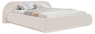 Produktbild von Selsey Shels Low – Polsterbett 180x200 mit Bettkasten, Breitcord, Creme
