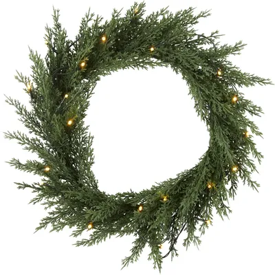 Produktbild von Star Trading LED-Tannenkranz "Thuja", 20 warmwhite LED,