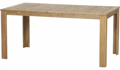 Image de Paleros Dining Table 160x90x75 cm piétement et plateau en acacia huilé naturel