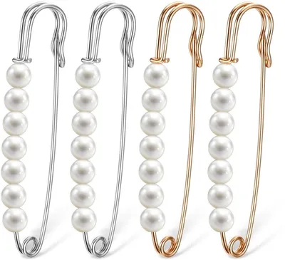 aladdien - Brosche Set - 4-teiliges Strass Brosche Set für Damenmode - Sicherheitsnadel - Perfekt für Modeaccessoires