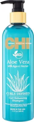 Zdjęcie produktu dla CHI Aloe Vera Curls Defined Curl Enhancing Shampoo odżywczy szampon do włosów kręconych 340 ml