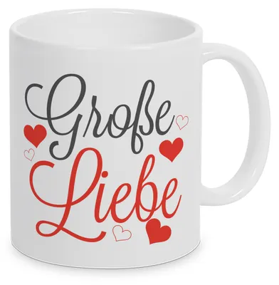 Produktbild von Große Liebe - Tasse - Kaffeetasse - Tasse mit Spruch