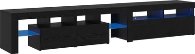 Produktbild von vidaXL TV-Schränk 2 stk. Schwarz Eichen-Optik Holzwerkstoff