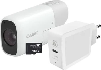 Produktbild von Canon PowerShot ZOOM kompakte Telezoom-Kamera im Spektiv-Stil Basis Kit, Weiß, 12,1 MP, 4000 x 3000 Pixel, 1/3", CMOS, Full HD, Weiß