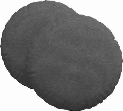 Zdjęcie produktu dla vidaXL Poduszka do siedzenia 2 szt. ciemnoszara Ø 60 cm Tkanina sznurkowa