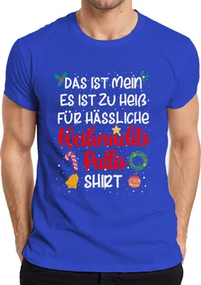 Produktbild von Ugly Christmas Familie Weihnachtsoutfit - Weihnachten Xmas Christmas Herren T-Shirt, Blau, S