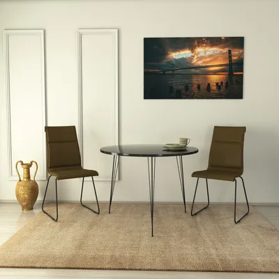 Produktbild von Skye Decor, Sandalf - Royal, Tische, Schwarz, 90 x 75 x 90 cm
