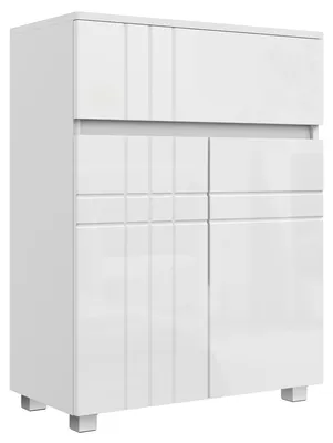 Image de Armoire de salle de bain - Meuble de salle de bain - Meuble sous vasque - Armoire colonne - Rangement - MDF et bois