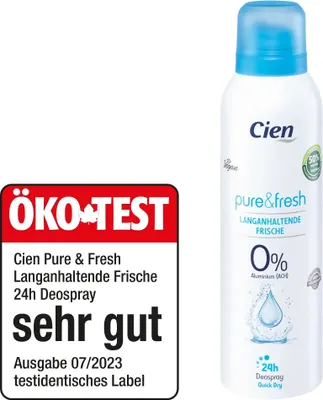 Produktbild von Cien Pure & Fresh Langanhaltende Frische 24h Deospray 200 ml