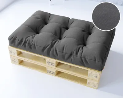 Obrázek produktu pro Pohodlné paletové polštáře SITZKISSEN 120 x 80 x 12 cm DARK GREY pro váš domov a terasu