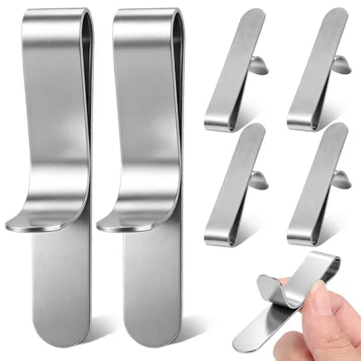 Produktbild von Klammern für Tortenring - 6 Stück verstellbar - Zubehör für Backrahmen und Backformen - Edelstahl