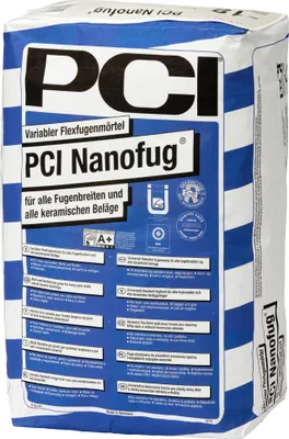Produktbild von PCI Nanofug variabler Flexfugenmörtel 15 kg-Sack Nr. 31 zementgrau