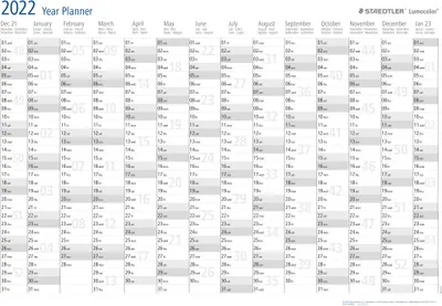 Immagine prodotto di STAEDTLER Jahresplaner Lumocolor year planner 2026 A1 Format