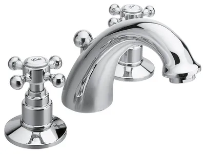 Imagen del producto de Sapho ANTEA - Grifo de lavabo de 3 orificios con juego de desagüe, cromo