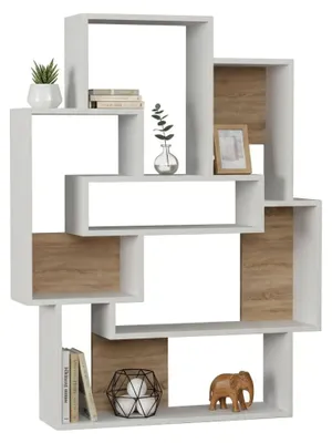 Immagine prodotto di Khaimuk - Libreria, 101x22x132h cm Bianco, 7 Ripiani