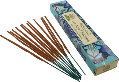 Produktbild von Natürliche Massala Räucherstäbchen aus Süd Indien - Patchouli With Nag Champa, Blau, 2*4,5*2 cm, Indische Räucherstäbchen