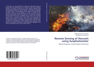 Produktbild von Remote Sensing of Aerosols using Sunphotometer
