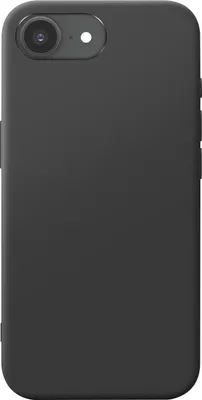 Immagine prodotto di Akashi, Custodia per iPhone 16e in silicone flessibile gommato, nero