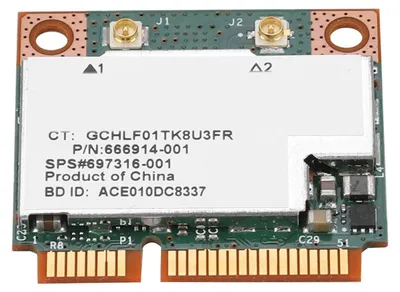 Image de Pour HP : carte réseau sans fil Mini PCI-e double bande 300 M BCM943228HMB de Broadcom avec Bluetooth 4.0