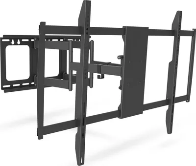 Produktbild von Neigbare und schwenkbare TV-Wandhalterung – Für Fernseher von 50 bis 120 Zoll – Max. VESA 900 x 600 mm – Max. 80 kg – Schwarze, robuste Halterung – Inklusive Wasserwaage und Kabelmanagement [39690]