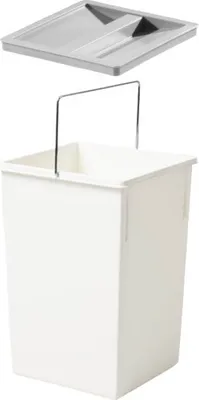 Obrázek produktu pro Vnitřní odpadkový koš Hailo 1045119 bílý 15 l 220 x 230 x 350 mm s víkem