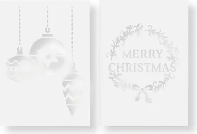 Produktbild von Schablonen-Set, 2-teilig Merry Christmas