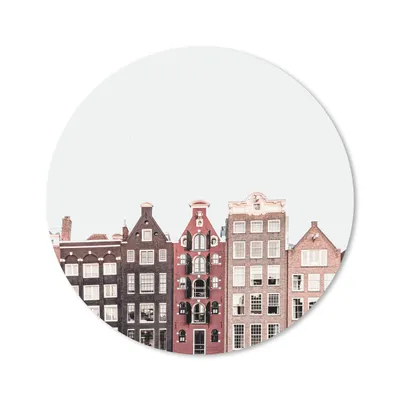 Produktbild von MuchoWow® Mauspad Mousepad Amsterdam - Architektur - Häuser - Straße 30x30 cm - Mousepads - Maus Mat - Pad - Mausunterlage - Tischunterlage - Schreibtischmatten