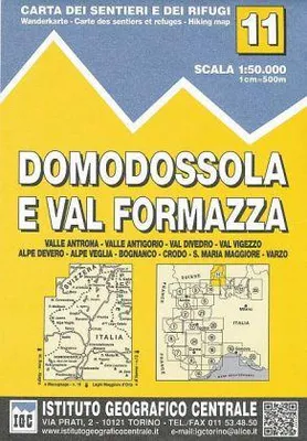 Obrázok produktu pre IGC Taliansko 1 : 50 000 Turistická mapa 11 Domodossola