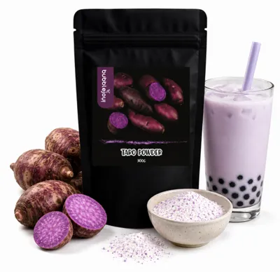 Obrázok produktu pre BubbleJoy Prášok 3 v 1, príchuť taro, 300 g, vhodný na prípravu bubble tea a dezertov