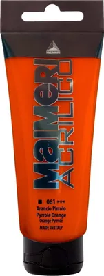 Image de Maimeri Acrilico Peinture acrylique Pyrrole Orange 061 200 ml 1 pc