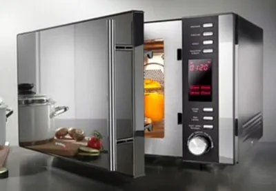 Produktbild von Privileg AC925EBL Mikrowelle, Schwarz, 900 Watt, 25 l Volumen, 52 cm Breite, Umluft, Grillfunktion