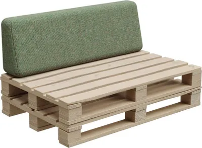 Produktbild von Palettenkissen, Palletenpolster, Gartenkissen, PFBG (Rückenlehne 120x35, Pistazie)