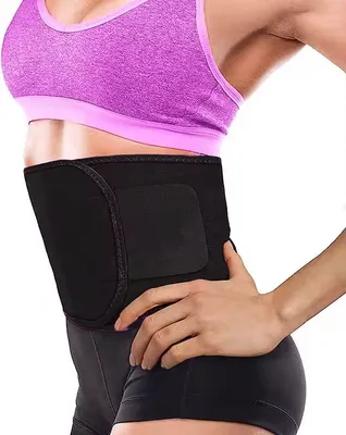 Produktbild von Taillentrainer für Damen, Body Shaper, Abnehmen, Bauchweggürtel, Schwarz, L