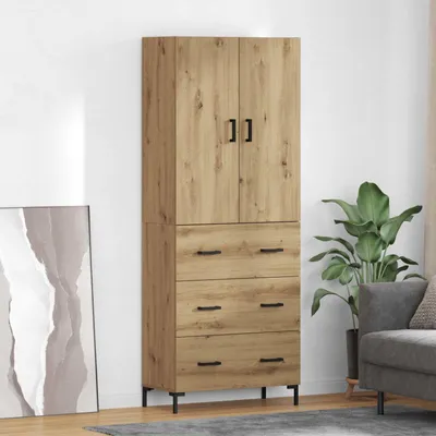 Obrázok produktu pre vidaXL Highboard Artisan dub 69,5 x 34 x 180 cm Materiál na báze dreva