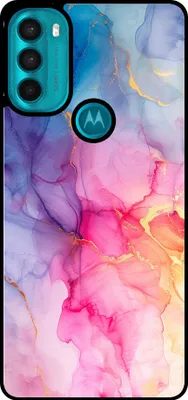 Produktbild von Smartphonica Telefon Fall geeignet für Motorola Moto G71 5G mit Marmor-Druck - TPU zurück Abdeckung Fall Marmor-Design - Regenbogen