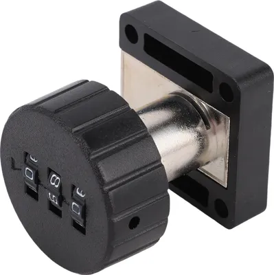 Produktbild von Kombination Schrank Cam Lock 3 Ziffern Passwort codiert Schublade Schloss für Schrank Kleiderschrank Ablage Schublade Schreibtisch Schwarz