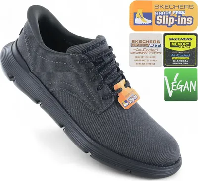 Immagine prodotto di Skechers Slip-ins Garza - Sneaker da uomo slip-on, nero 205352-BLK, EU 42 US 9