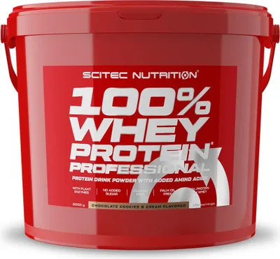 Image de Whey protéine - Scitec Nutrition - 100% WHEY PROFESSIONAL (5kg) - Saveur Cookies et Cream