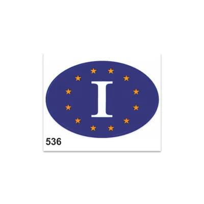Produktbild von Sticker Oval Italien-Europa 10x12cm