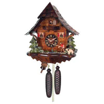 Produktbild von Engstler - 4769/8 - Kuckucksuhr - 8-Tage-Kettenzugwerk - Nussbaum
