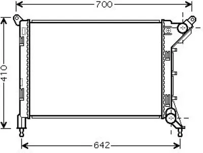 Produktbild von DIEDERICHS DCM1580 Kühler Wasserkühler Motorkühler für MINI Schrägheck (R50, R53)