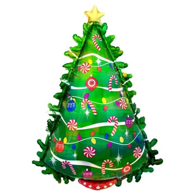 Produktbild von SuperShape Grün Weihnachtsbaumfolie P40 Verpackt 66 cm x 91 cm - Amscan 4042675